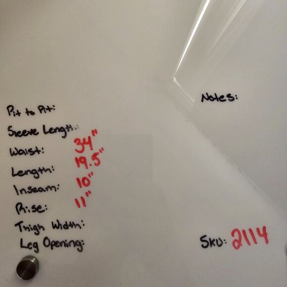 Hurley Chino Shorts Mens 34 34x10 Gray Pinstripe Flat Front Polyester Blend - Picture 6 of 9